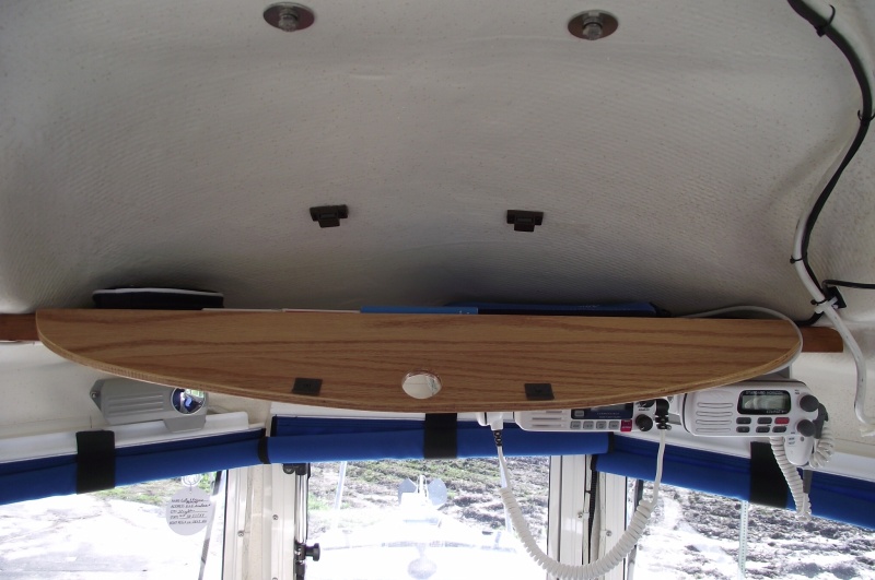 Door in open position. You can see magnetic catch attached to ceiling with epoxy