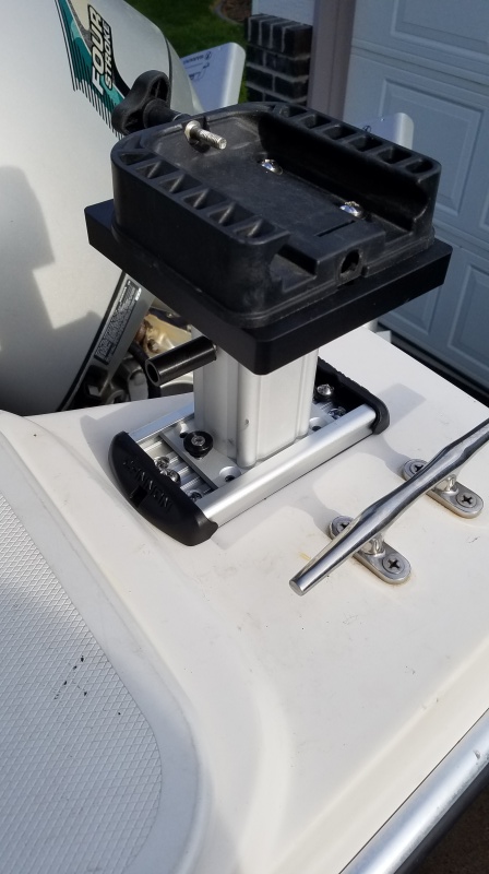 Downrigger mount cleat clearance 2