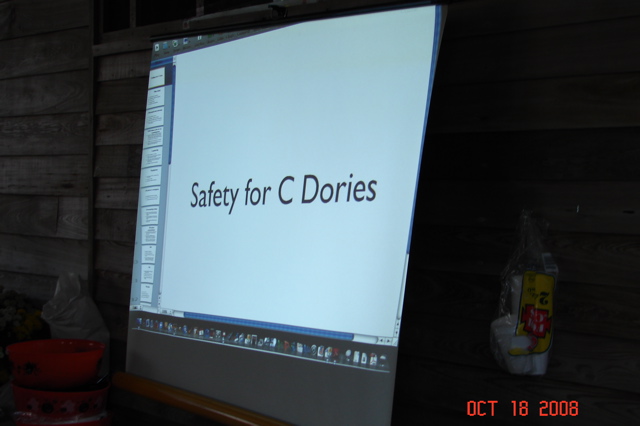 Dr. Bob (Thataway) gives an informative presentation