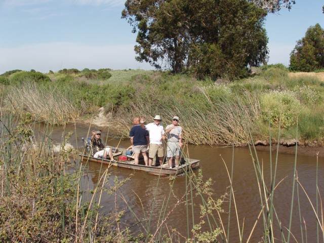 Duck Club water tour...John at the helm