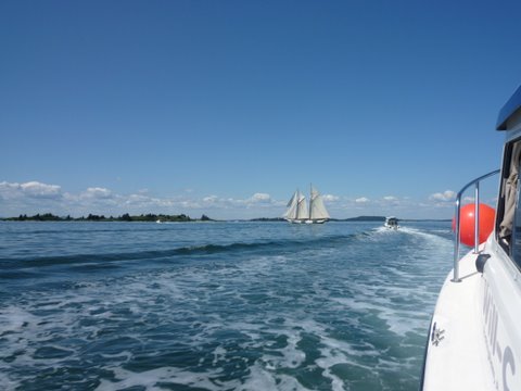 Dun out front taking another picture of a Windjammer