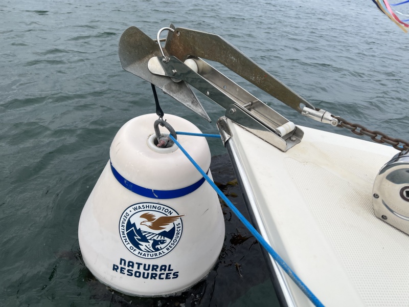 Eagle Harbor, Cypress Island, mooring ball hookup