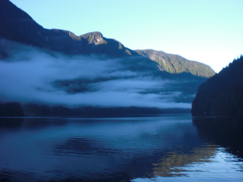 Early morning in Princess Louisa Inlet.