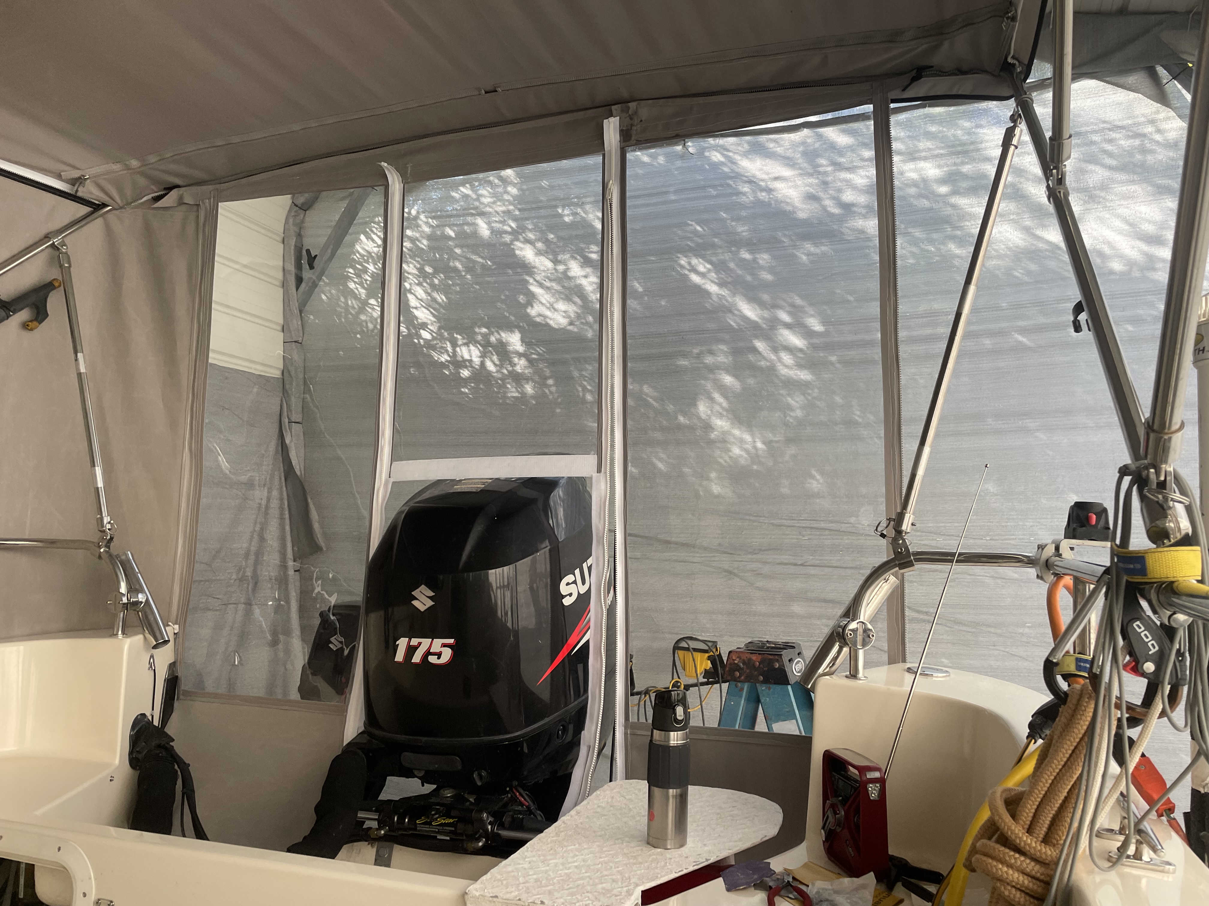 ENCLOSURE - Bimini - side panels (2)- rear panels (3), windows (10)