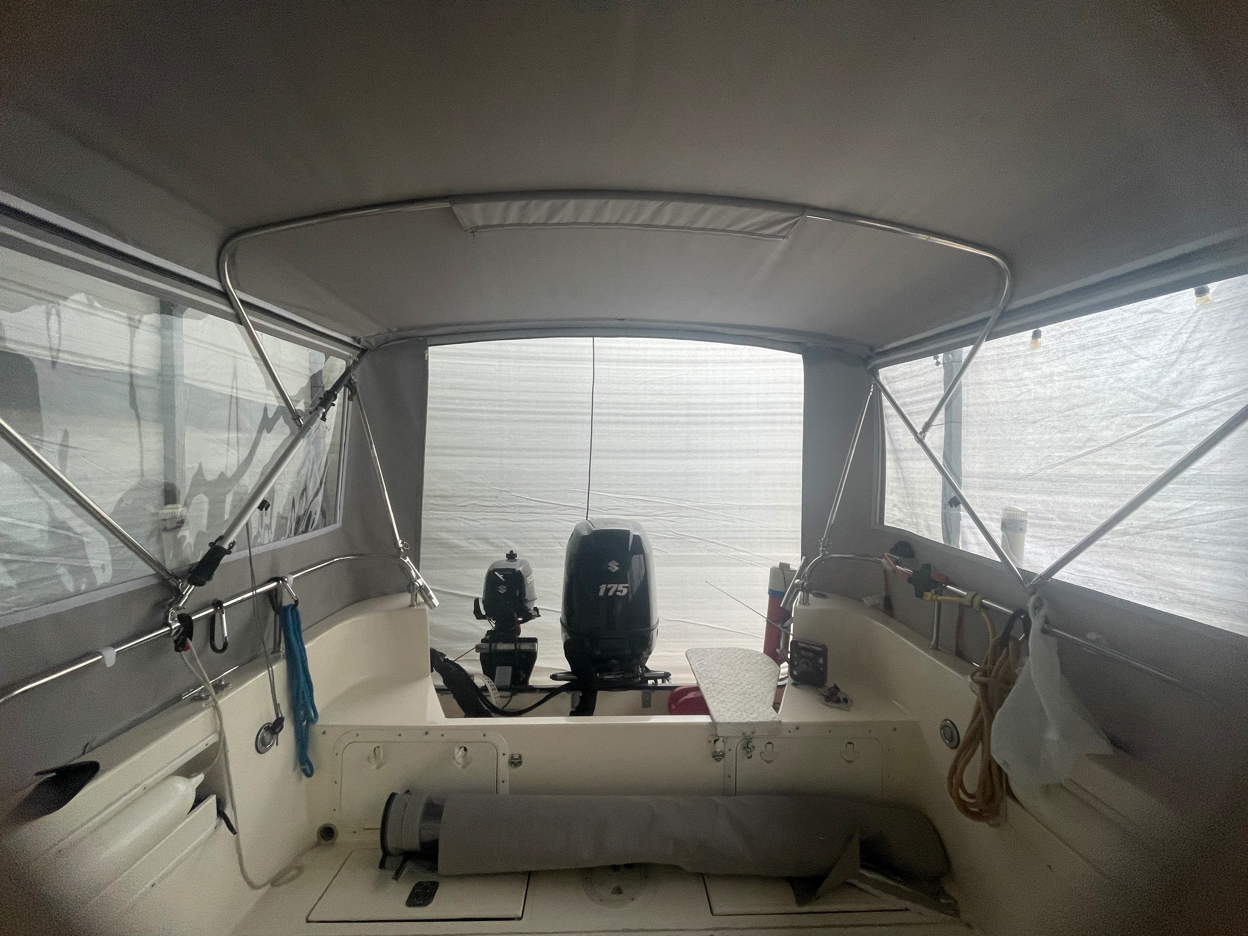 ENCLOSURE - Bimini - side panels (2)- rear panels (3), windows (10)