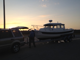 End of a perfect day on the Missouri River