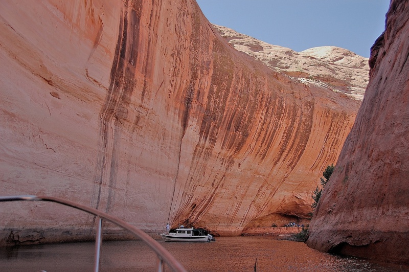 End of Canyon. Campers at the end.