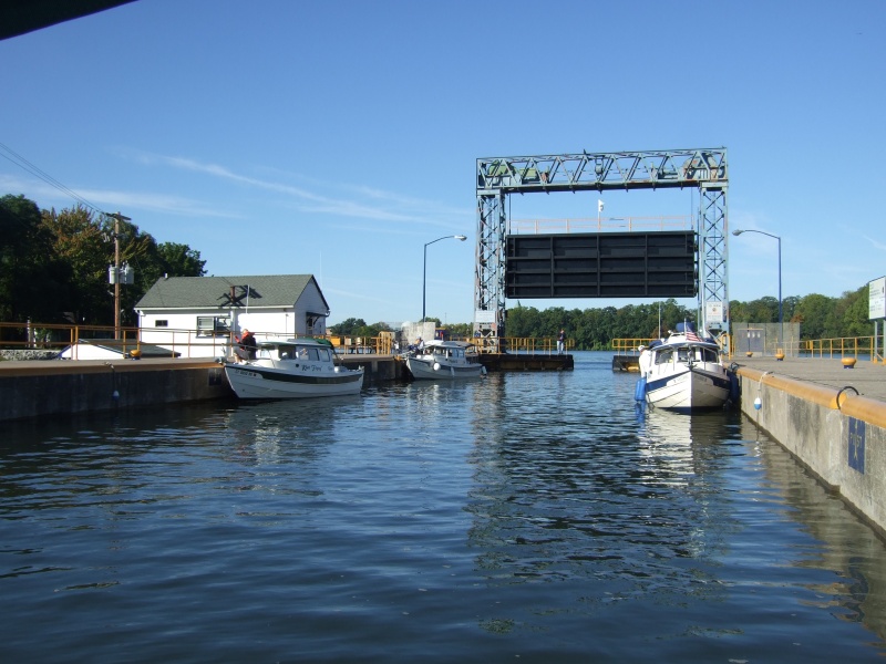 Entering lock 3 on the Cayuga Seneca Canal