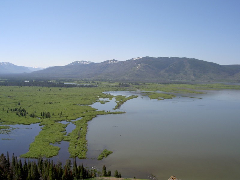 Entrance of Yellowstone River to Yellowstone Lake