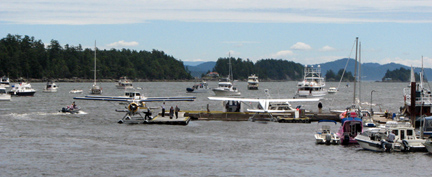 Entrance to Ganges Marina