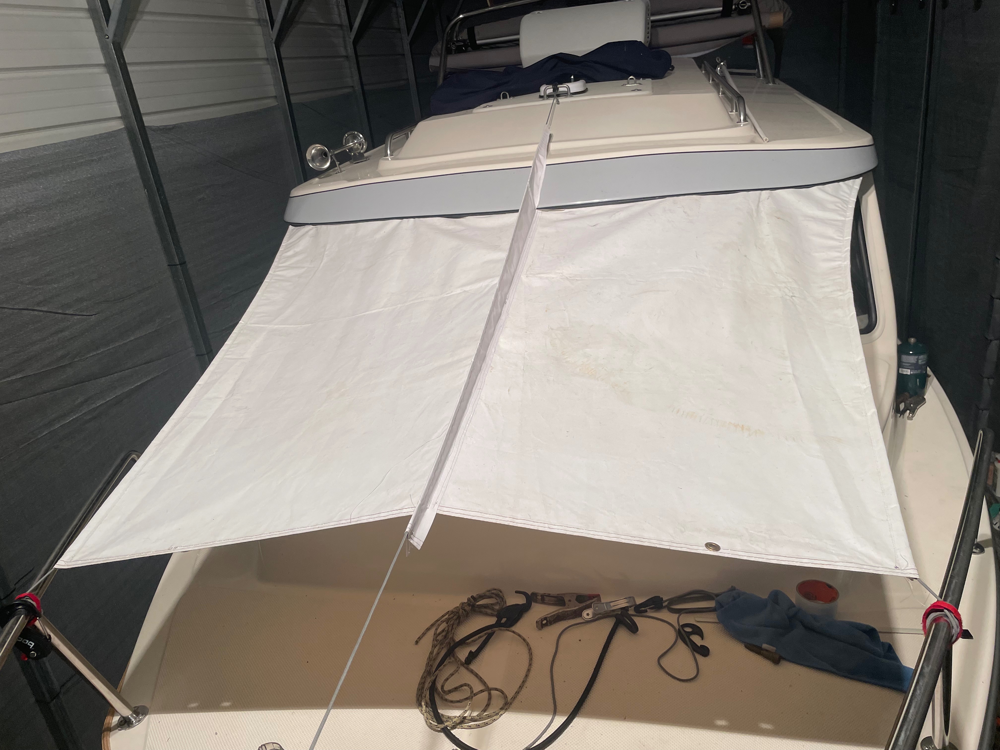 EXTERIOR - forward rain shield