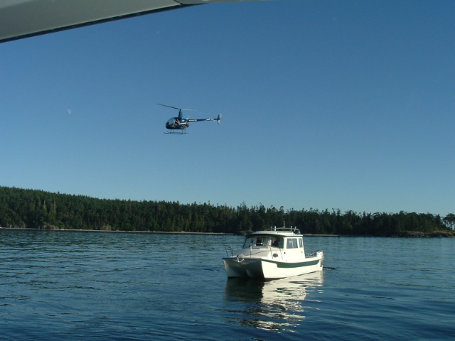 (FaC-Dory Guy) Deception Pass photo shoot helicopter