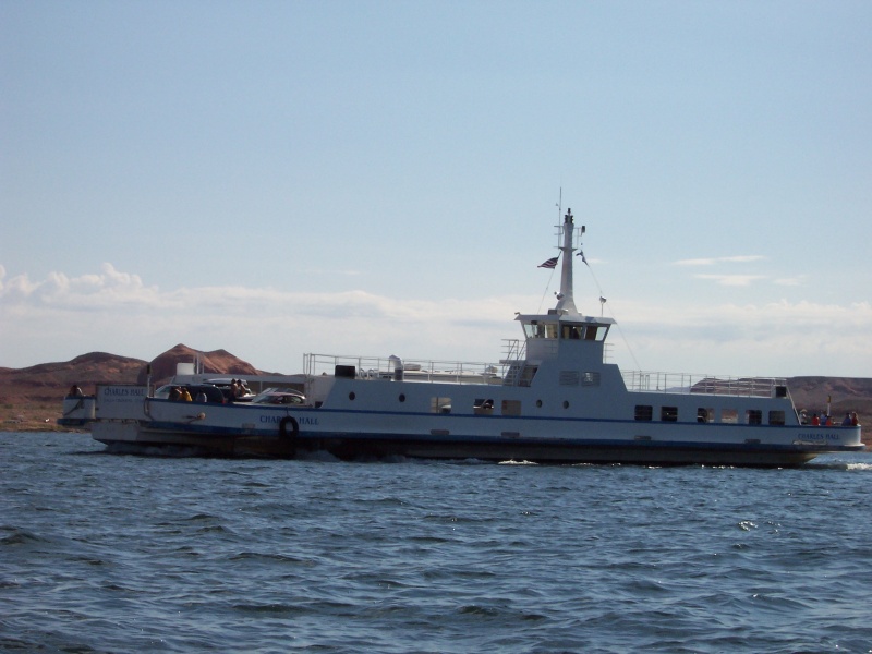 Ferry that runs between Halls Crossing and Bullfrog.