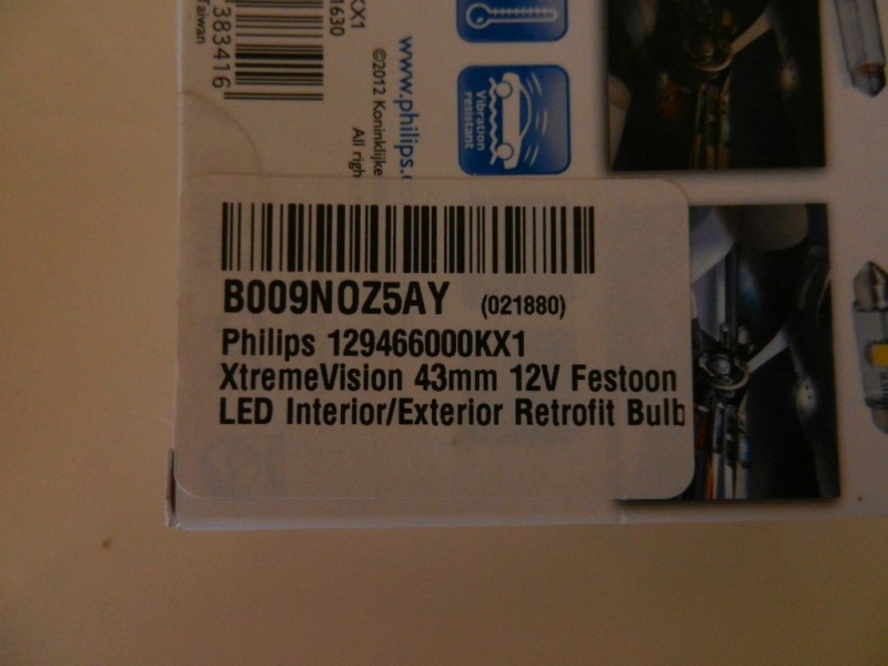 Festoon bulb part number