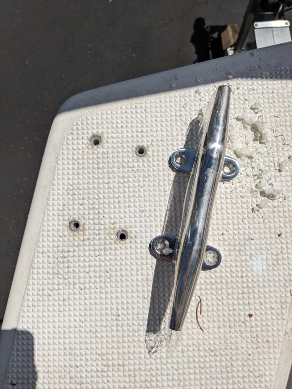 Final holes drilled.