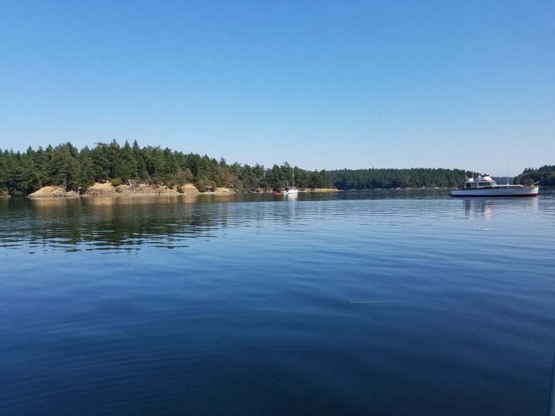 Finally back in the states, at Prevost Harbor, Stuart Island, after a long run from Nanaimo.