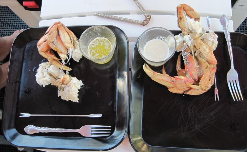 First Crab Lunch - Tombolo Cpve 6-14-16
