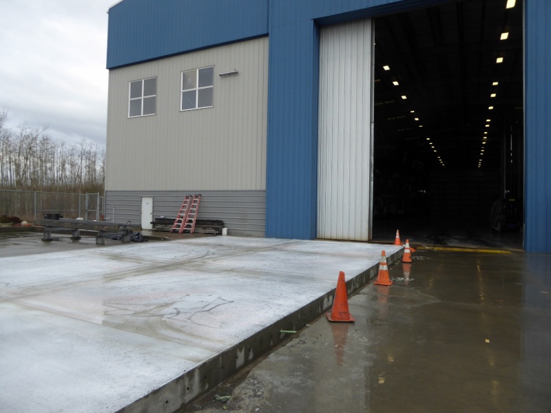First half of slab replacement now complete and curing.