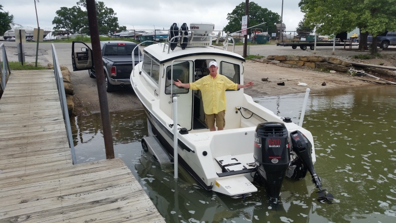 First launch, Lake Murray OK