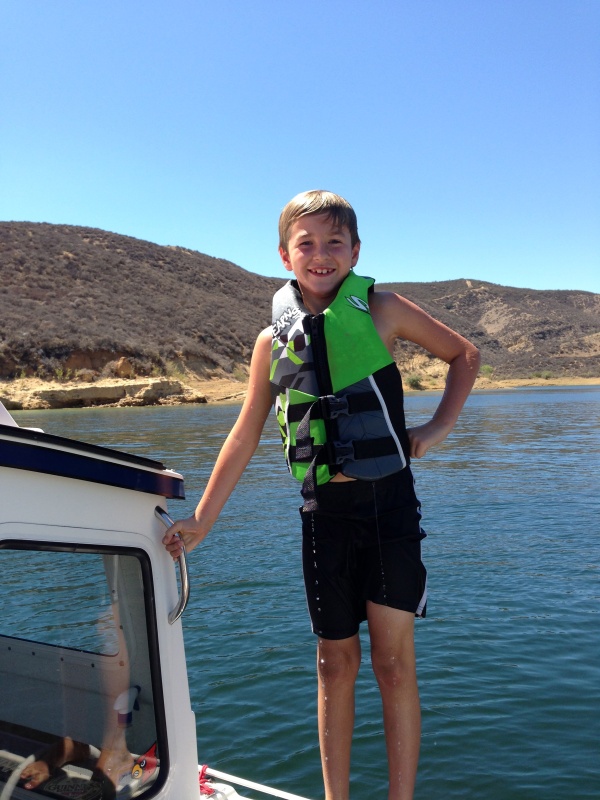 First mate...kid loves to go out on our C-Dory!