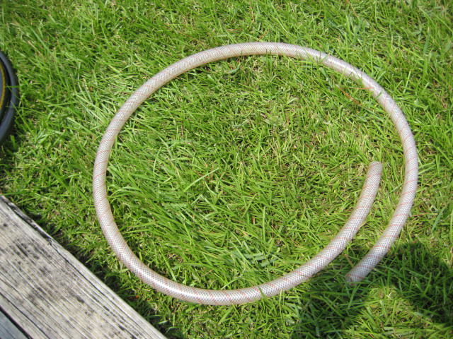 five foot piece of 3/4\" hose to fit into macerator and sink discharge