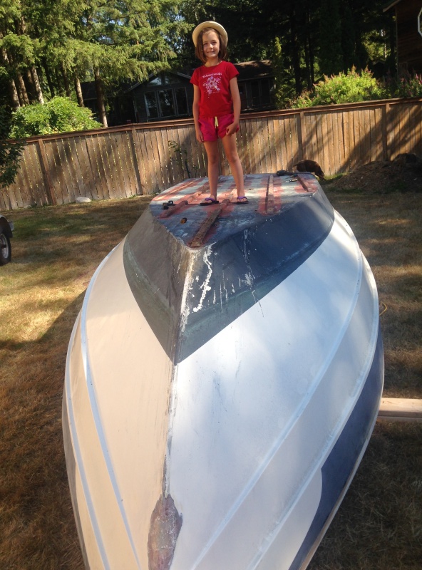 Flipped it over, took about 8 of us.  No problem.
