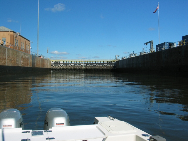 Floating about in lock, had it all to myself.