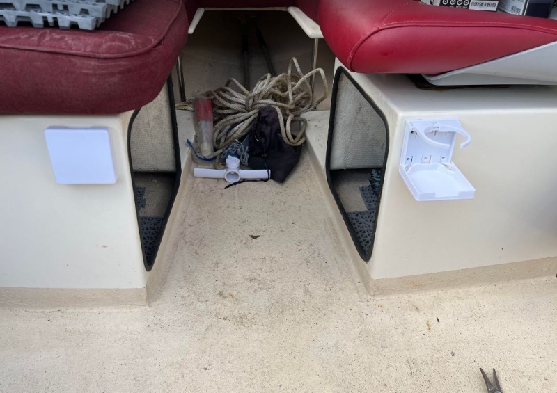 Fold up cup holders.
