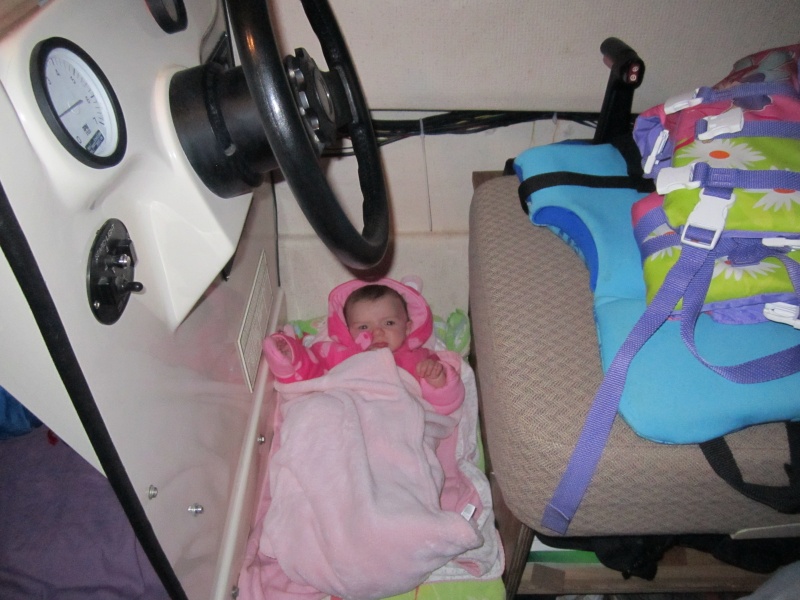 Foot rest- doubles as a kid's bunk. She grew out of this after two trips.
