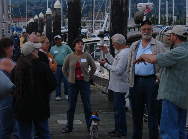 Friday Evening - Chatting on the dock.