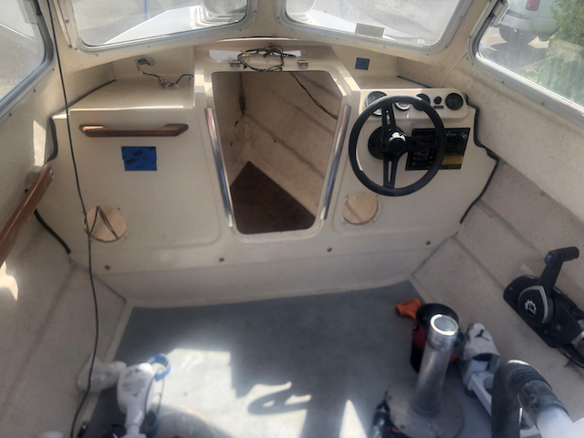 Front bulkhead back in place. Decided to upgrade the radio and speakers as well as add a USB port.