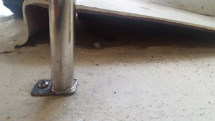 front of foot rest from bow