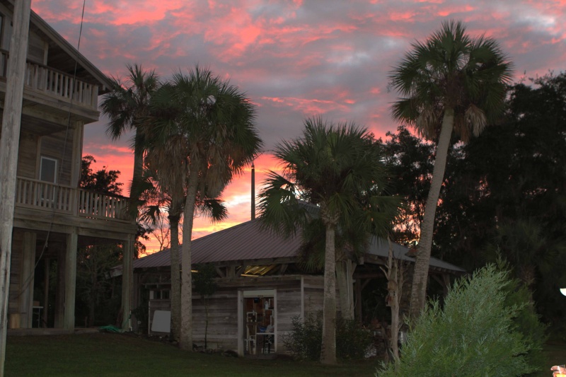 Front of John and Sherri's house sunset