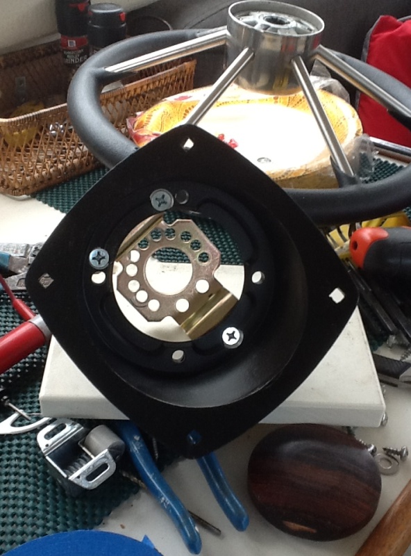 Front view of the angle adaptor with modifaction.