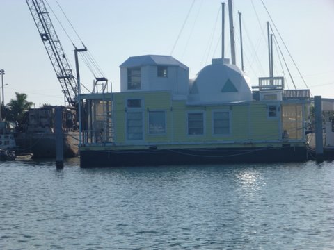 Funny house boat Key West Garrison Bight Marina