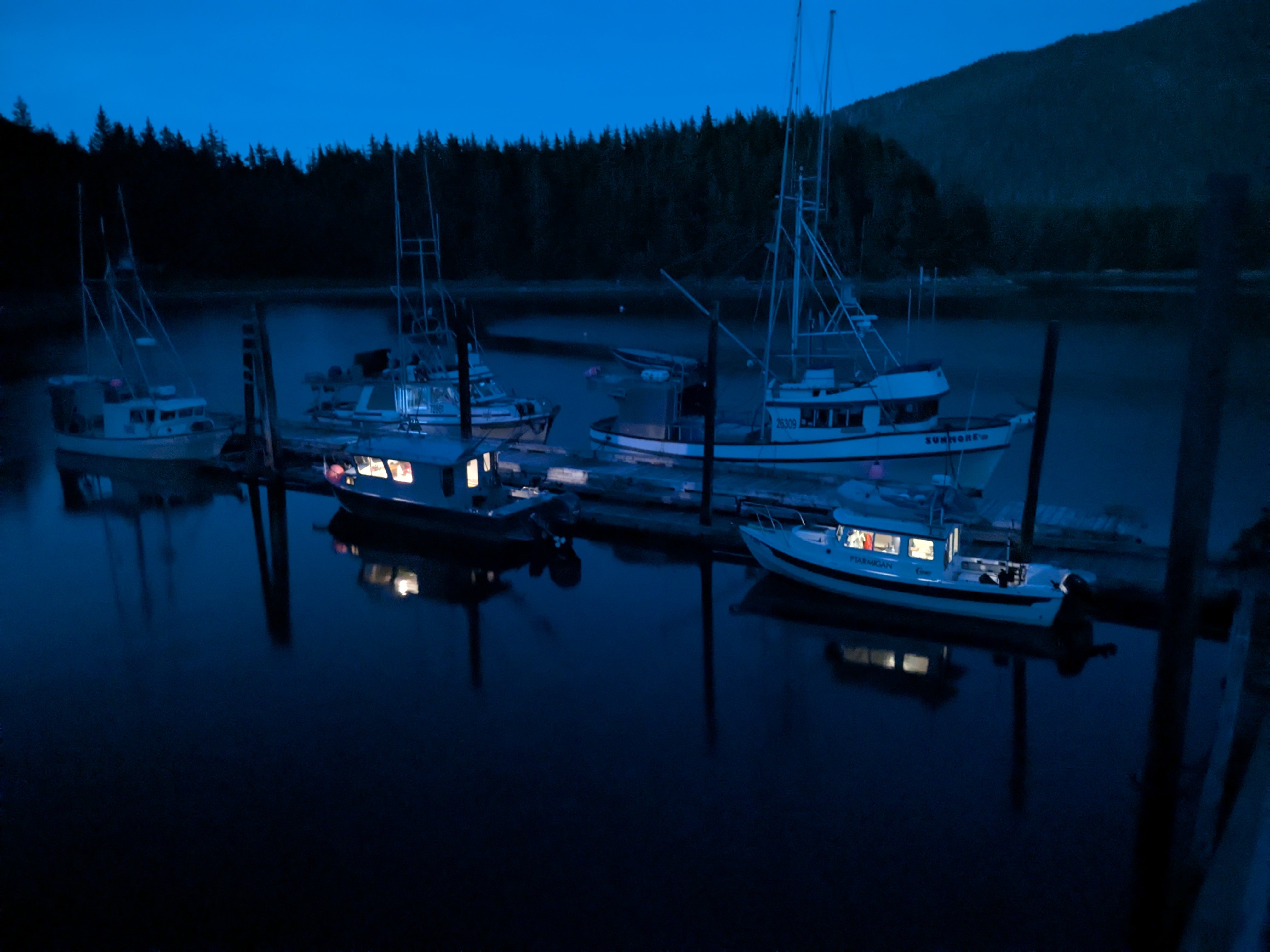 Funter Bay floatplane dock