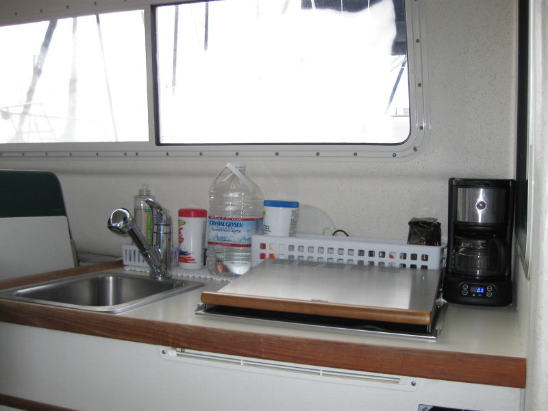 Galley, Moen spray faucet, Wallas