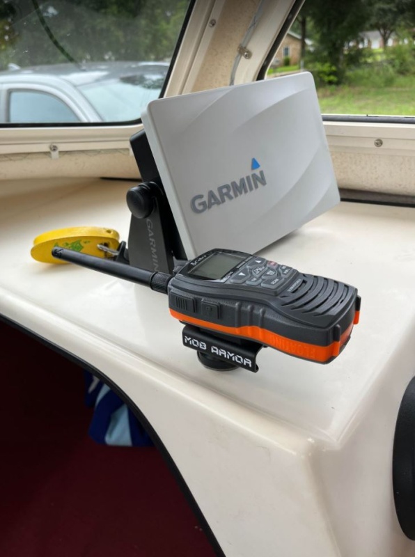 Garmin chart plotter and VHF radio