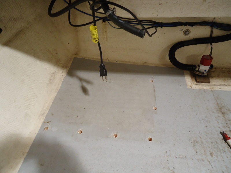 Gas tank rehab.  Factory screws allowed water penetration to the core