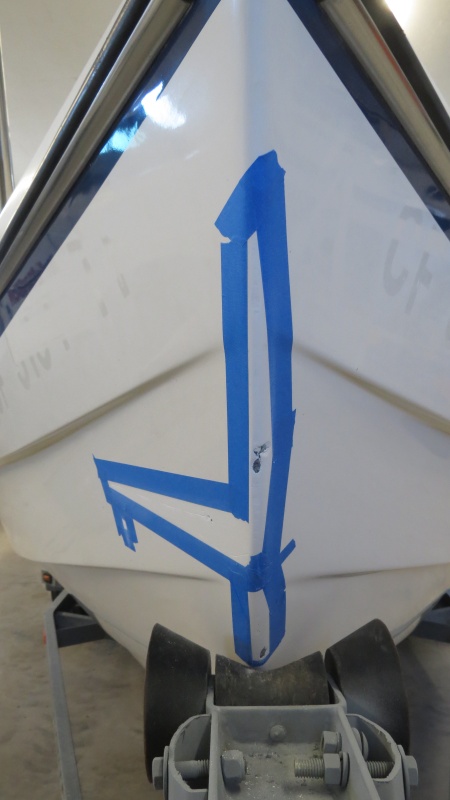 Gelcoat chip repair .