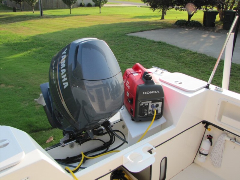 Generator running on stand