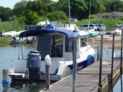 Getting ready to load the boat on the trailer for the ride home