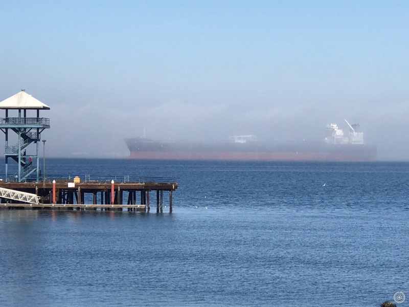 Ghost ship off Port Angeles.