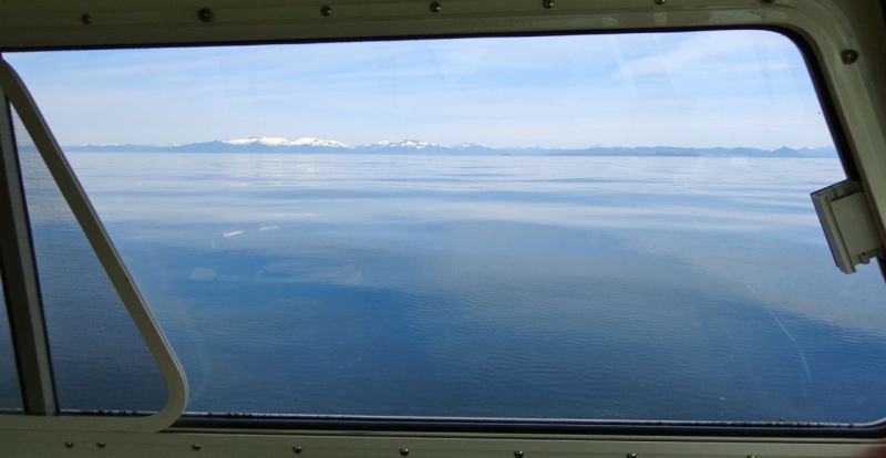 Glassy calm seas.  Hope Lynn Canal looks like this!