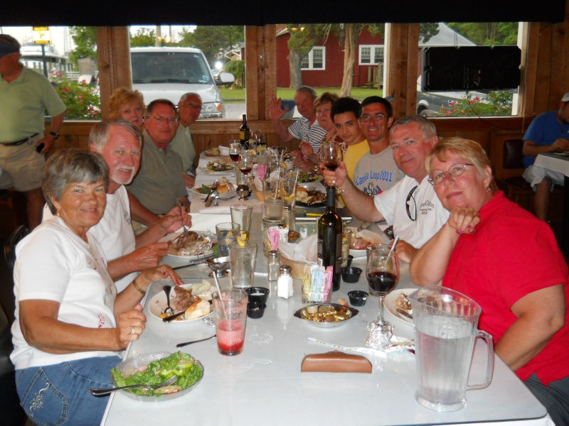 Good Friends and Good Food at the Coinjock Marina