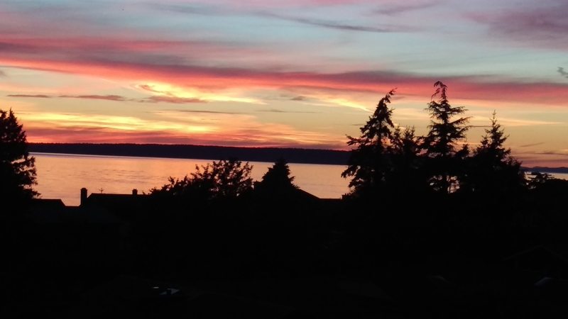 Gorgeous sunset Friday night