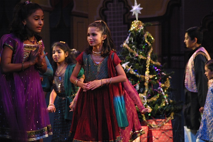 Grand daughter "Maya" in dance performance.