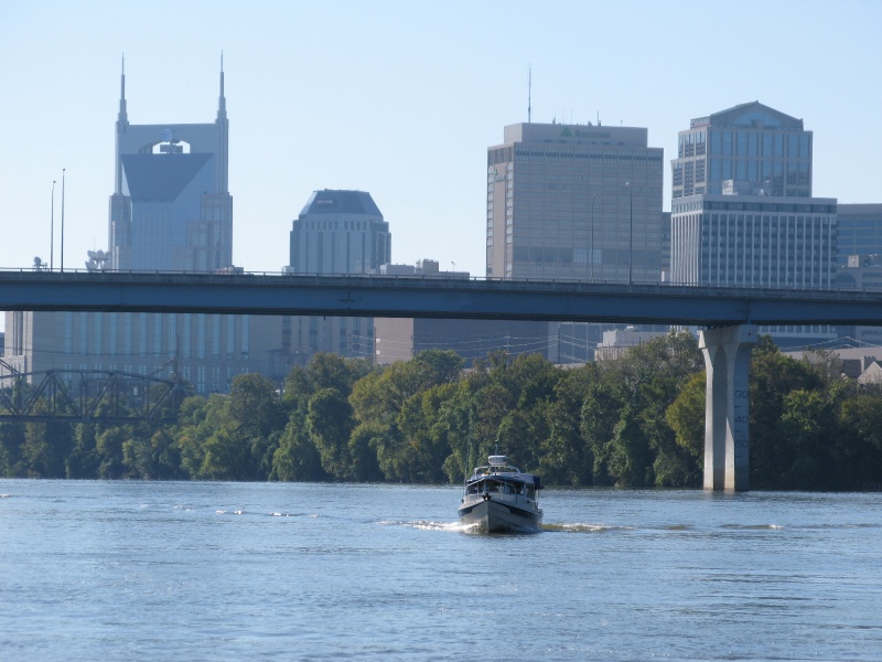 Gypsy and the Nashville skyline.