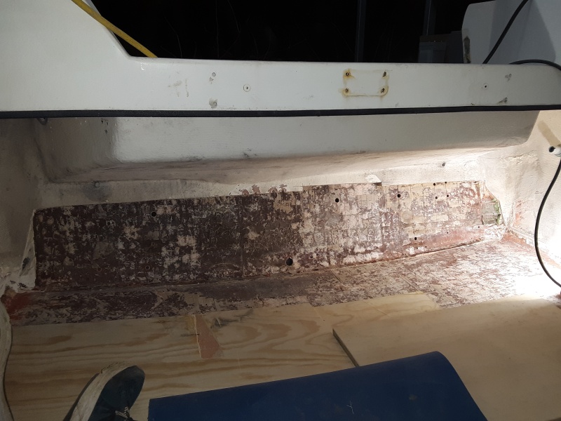 had to take more out of the transom.