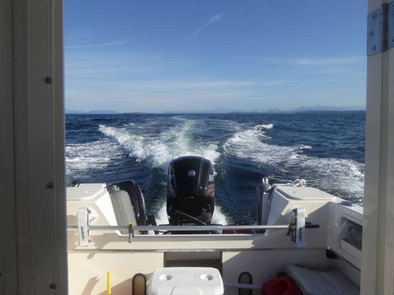Half way to Comox Sunday morning...some trailing seas but not too bad
